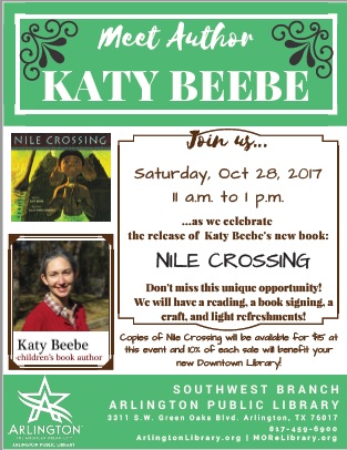 NILE CROSSING book launch flyer