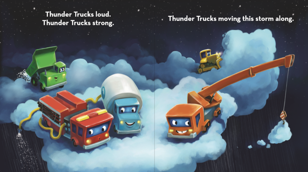 Spread of all the trucks moving the storm along!